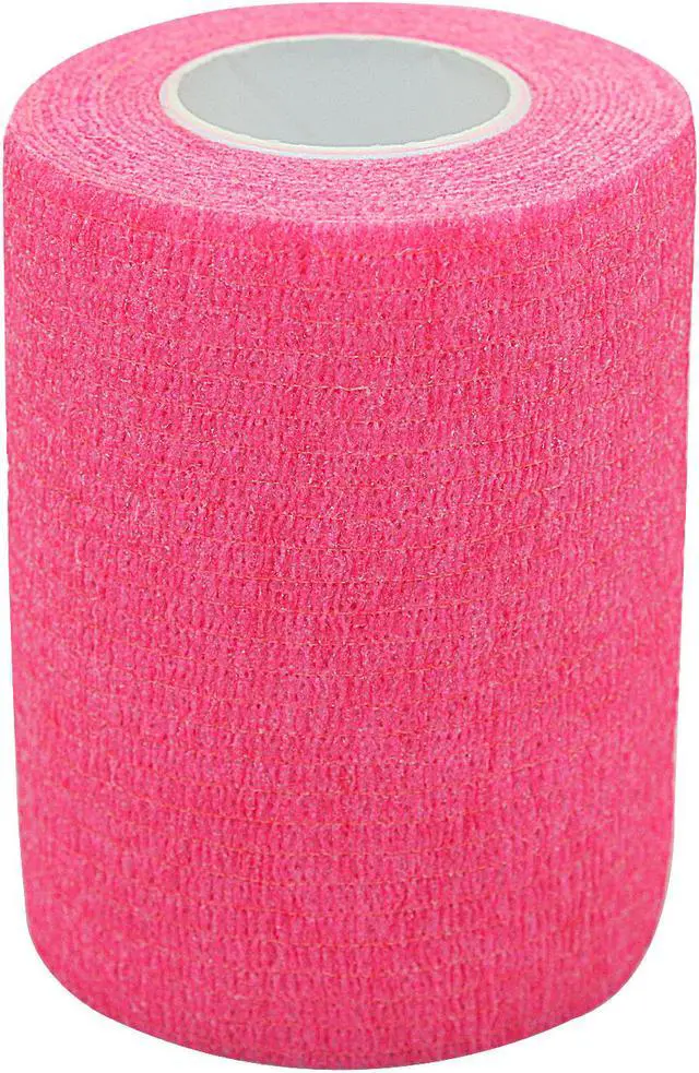 Alt view image 2 of 7 - COMOmed Self Adhesive Bandage Wrap 3"x5 Yards 12 Rolls First Aid Stretch Sport Athletic Wrap Vet Tapes for Wrist Ankle Sprain and Swelling,Pink