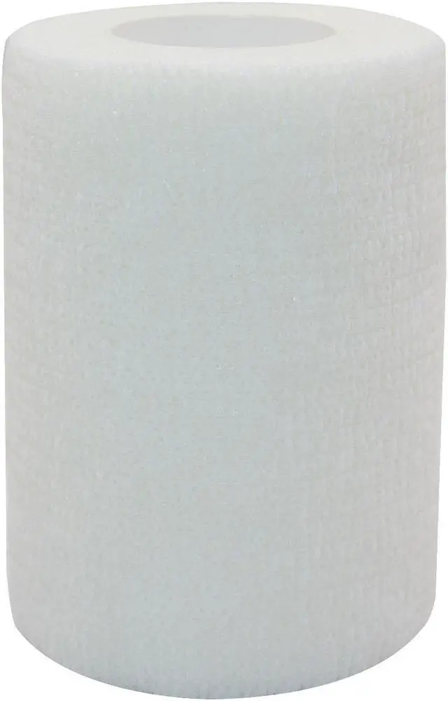 Alt view image 2 of 7 - COMOmed Self Adherent Cohesive Bandage Latex 3"x5 Yards First Aid Bandages Stretch Sport Athletic Wrap Vet Tape for Wrist Ankle Sprain and Swelling,White(6 Rolls)
