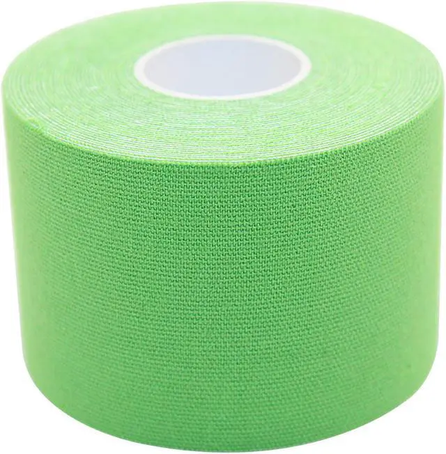 Main image of COMOmed Kinesiology Tape 6 Rolls Water Resistant Uncut Sports Tape - 2 in x 16.5 ft - Professional Kinesiology Therapeutic Sports Tape,Green ,Latex Free.