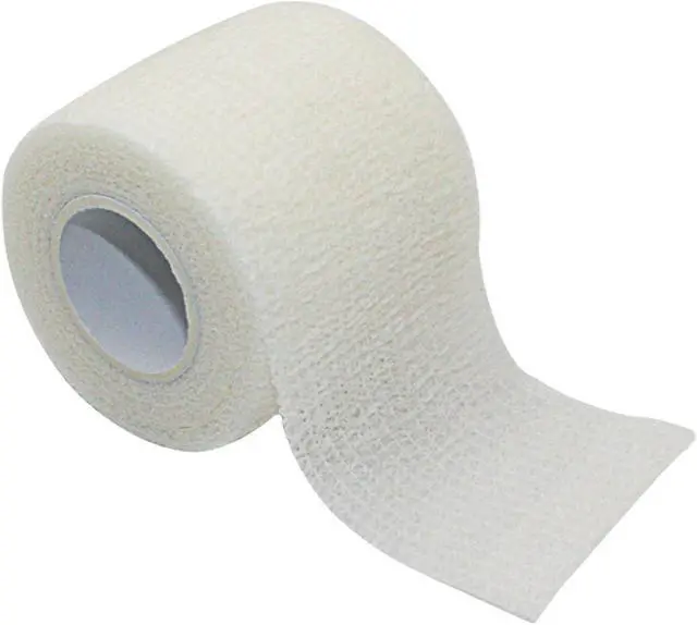 Alt view image 3 of 7 - COMOmed Self Adherent Cohesive Bandage 2"x5 Yards First Aid Bandages Stretch Sport Athletic Wrap Vet Tape for Wrist Ankle Sprain and Swelling,White 6 Rolls