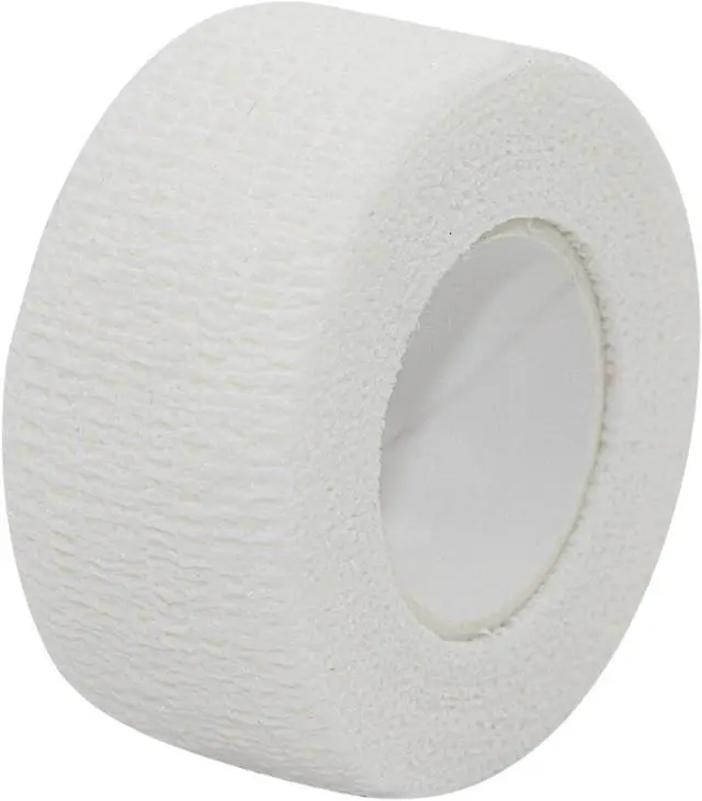 Alt view image 2 of 7 - COMOmed Self Stick Cohesive Bandage Latex 1"x5 Yards First Aid Bandages Stretch Sport Wrap Vet Tape for Wrist Ankle Sprain and Swelling,White 12 Rolls