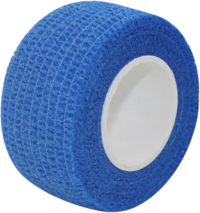 Alt view image 3 of 7 - COMOmed Self Stick Cohesive Bandage Latex 1"x5 Yards First Aid Bandages Stretch Sport Wrap Vet Tape for Wrist Ankle Sprain and Swelling,Blue 12 Rolls