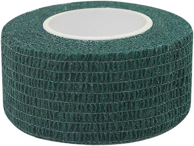 Alt view image 2 of 7 - COMOmed Self Stick Cohesive Bandage Latex 1"x5 Yards First Aid Bandages Stretch Sport Wrap Vet Tape for Wrist Ankle Sprain and Swelling,Dark Green 12 Rolls