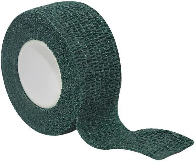 Alt view image 4 of 7 - COMOmed Self Stick Cohesive Bandage Latex 1"x5 Yards First Aid Bandages Stretch Sport Wrap Vet Tape for Wrist Ankle Sprain and Swelling,Dark Green 12 Rolls