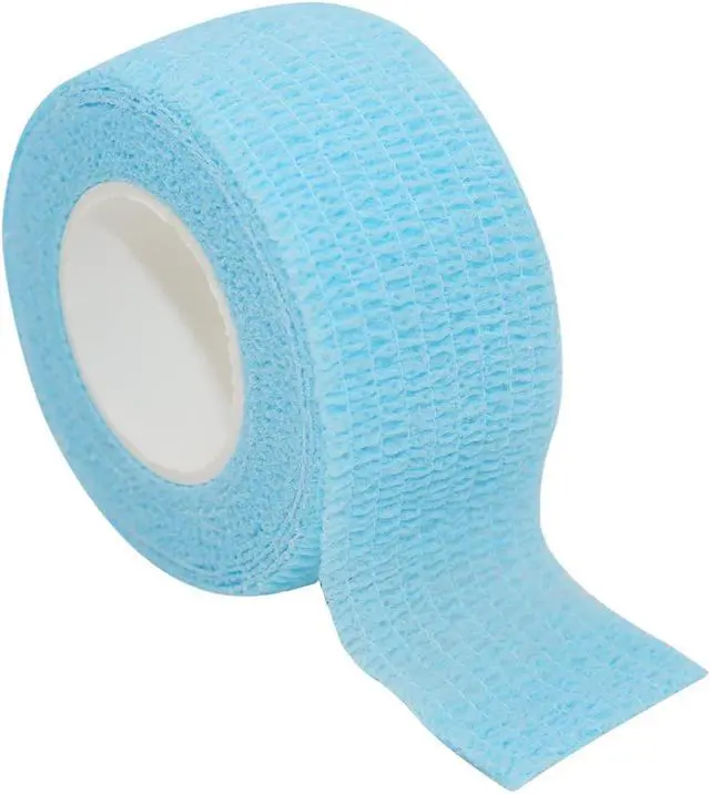 Alt view image 3 of 7 - COMOmed Self Stick Cohesive Bandage Latex 1"x5 Yards First Aid Bandages Stretch Sport Wrap Vet Tape for Wrist Ankle Sprain and Swelling,Light Blue12 Rolls