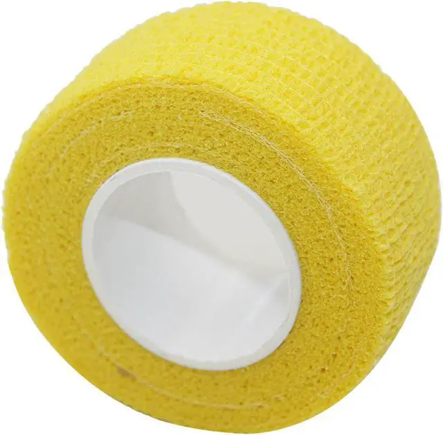 Alt view image 4 of 7 - COMOmed Self Stick Cohesive Bandage Latex 1"x5 Yards First Aid Bandages Stretch Sport Wrap Vet Tape for Wrist Ankle Sprain and Swelling,Yellow 12 Rolls
