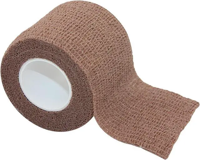 Alt view image 5 of 7 - COMOmed Self Adherent Cohesive Bandage 2"x5 Yards First Aid Bandages Stretch Sport Athletic Wrap Vet Tape for Wrist Ankle Sprain and Swelling,Brown 6 Rolls