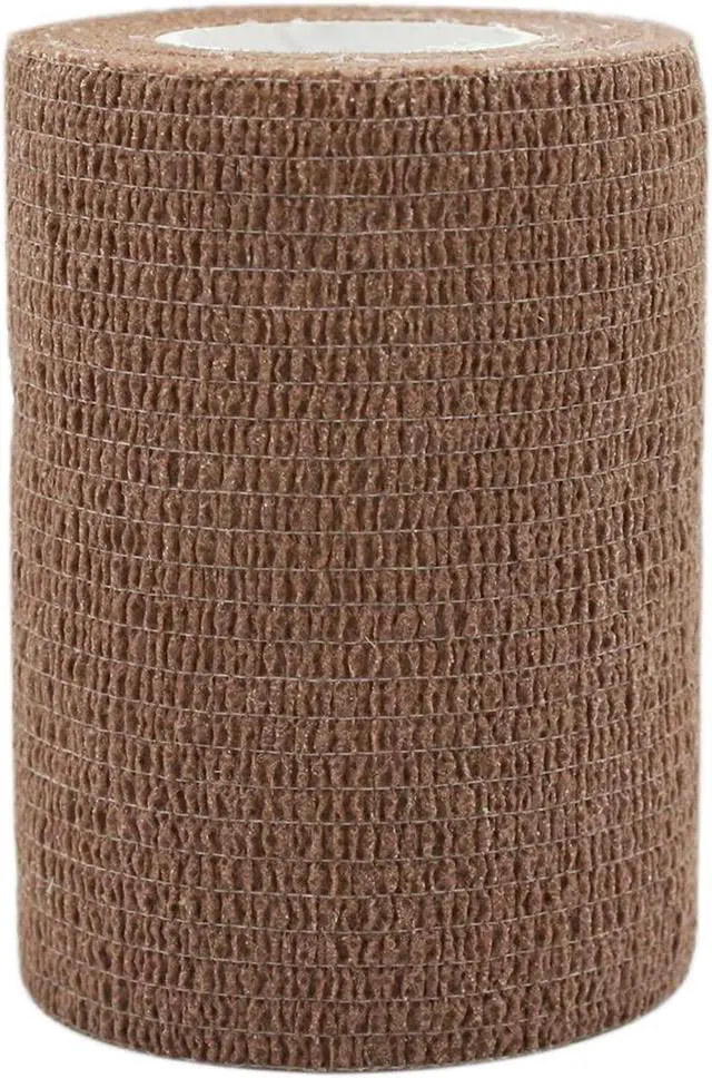 Alt view image 2 of 7 - COMOmed Self Adherent Cohesive Bandage Latex 3"x5 Yards First Aid Bandages Stretch Sport Athletic Wrap Vet Tape for Wrist Ankle Sprain and Swelling,Brown (6 Rolls)