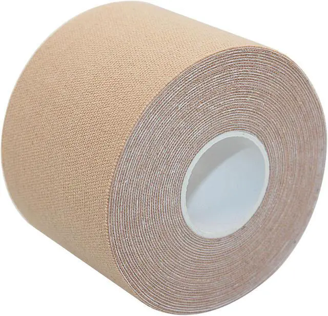 Alt view image 2 of 7 - COMOmed Kinesiology Tape Water Resistant Uncut Sports Tape - 2 in x 16.5 ft - Professional Kinesiology Therapeutic Sports Tape,Tan, Latex Free