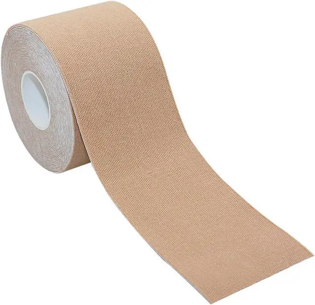 Alt view image 3 of 7 - COMOmed Kinesiology Tape Water Resistant Uncut Sports Tape - 2 in x 16.5 ft - Professional Kinesiology Therapeutic Sports Tape,Tan, Latex Free