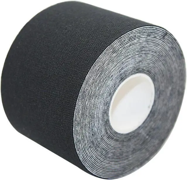 Alt view image 5 of 7 - COMOmed Kinesiology Tape Water Resistant Uncut Sports Tape - 2 in x 16.5 ft - Professional Kinesiology Therapeutic Sports Tape,Black, Latex Free 2Rolls