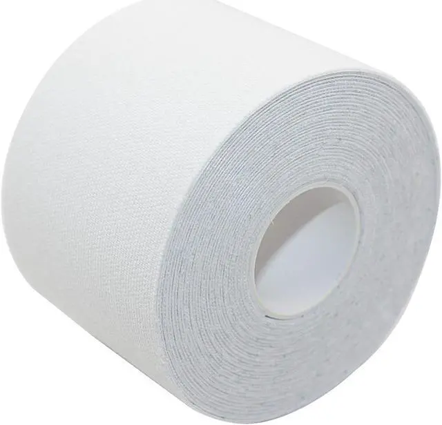 Alt view image 3 of 7 - COMOmed Kinesiology Tape Water Resistant Uncut Sports Tape - 2 in x 16.5 ft - Professional Kinesiology Therapeutic Sports Tape,Black, Latex Free 2Rolls White