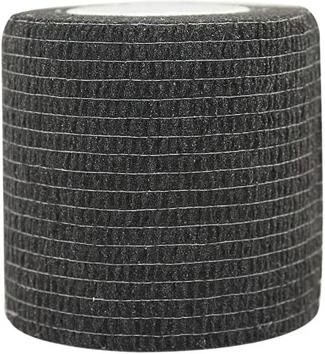 Alt view image 2 of 7 - COMOmed Self Adherent Cohesive Bandage 2"x5 Yards First Aid Bandages Stretch Sport Athletic Wrap Vet Tape for Wrist Ankle Sprain and Swelling,Black 12 Rolls