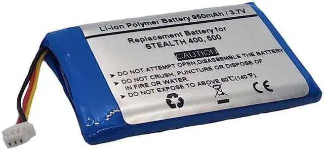 Alt view image 2 of 4 - 3.7V 950mAH Replacement Battery for Turtle Beach Ear Force Stealth 400,420X,Stealth 500, Stealth 600, 700X, FT603048P Wireless Headset