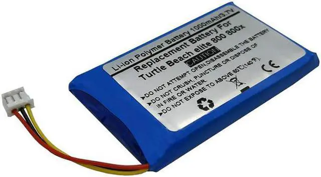 Alt view image 2 of 3 - 3.7V 1000mAH Replacement Battery for Turtle Beach Elite 800 800x Wireless Headsets