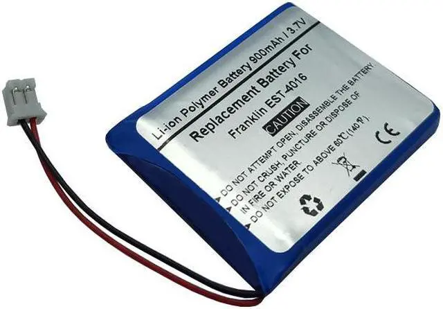 Alt view image 2 of 2 - 900mAh 3.7V Replacement Battery for Franklin Dictionary EST-4016, 0D01004506PA0