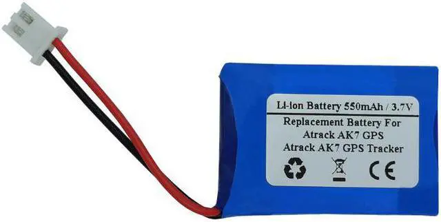 Main image of 3.7V 550mAH Replacement Battery for Atrack AK7 GPS, AK7 GPS Tracker, P/N N068413