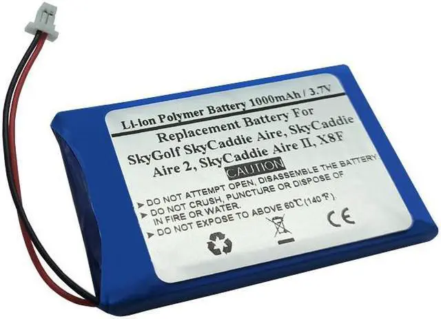 Alt view image 2 of 2 - 3.7V 1000mAh Replacement Battery for SkyGolf SkyCaddie Aire, SkyCaddie Aire 2, SkyCaddie Aire II, X8F, H503448 1S1P