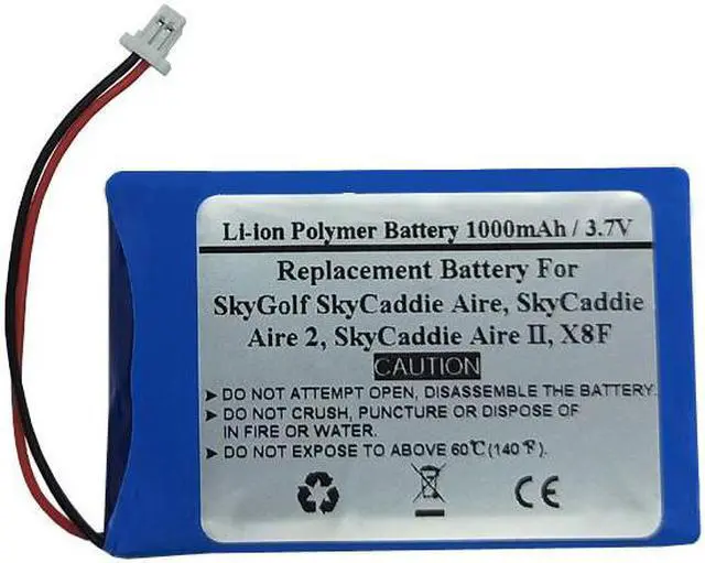 Main image of 3.7V 1000mAh Replacement Battery for SkyGolf SkyCaddie Aire, SkyCaddie Aire 2, SkyCaddie Aire II, X8F, H503448 1S1P