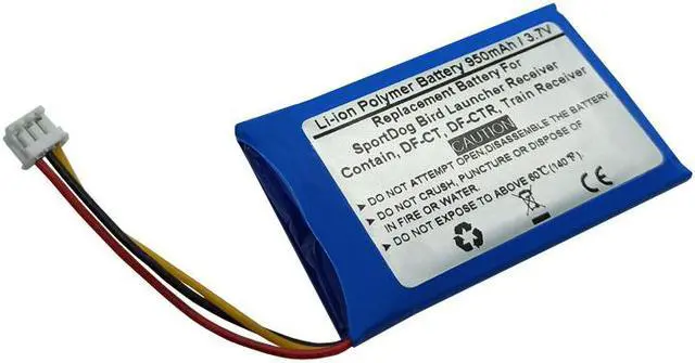 Alt view image 2 of 2 - 950mAh 3.7V Replacement Battery for SportDog Bird Launcher Receiver, Contain, DF-CT, DF-CTR, Train Receiver, SAC00-16365