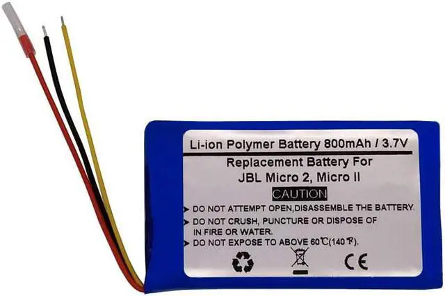 Main image of 800mAh 3.7V Replacement Battery for JBL Micro 2, Micro II, JBL FT403048P