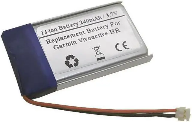 Alt view image 2 of 2 - 3.7V 240mAh Replacement Battery for Garmin Vivoactive HR,361-00090-00