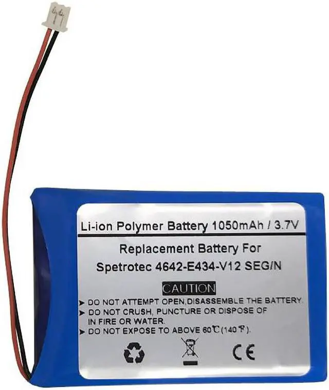 Main image of 3.7V 1050mAH Replacement GPS Navigator Battery for Spetrotec 4642-E434-V12 SEG/N, AE6036501S1P
