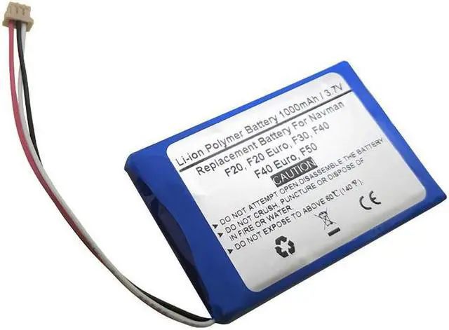 Alt view image 2 of 2 - 3.7V 1000mAH Replacement Battery for NAVMAN F20, F20 Euro, F30, F40, F40 Euro, F50, BT000021C