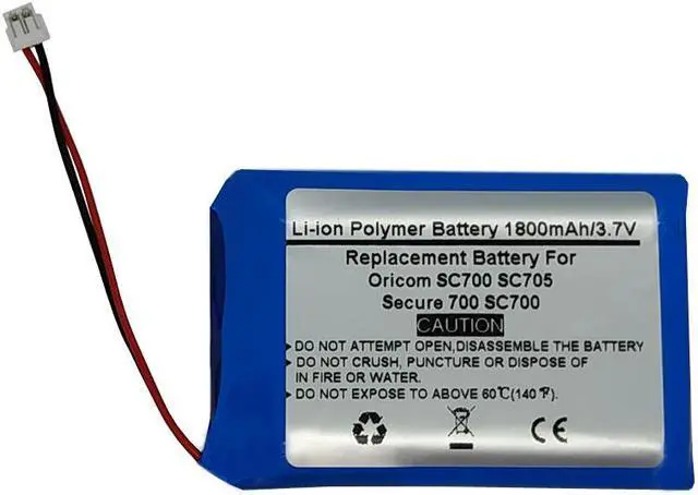 Main image of 3.7V 1800mAH Replacement Battery for Oricom SC700 SC705 Secure 700 SC700