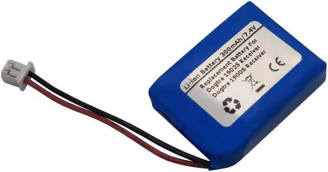 Alt view image 2 of 2 - 300mAh 7.4V BP74RS Battery for Dogtra 1902S Receiver, Dogtra 1900S Receiver