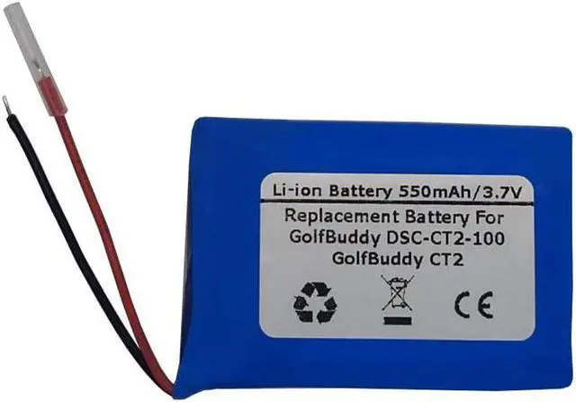 Main image of 3.7V 550mAh Replacement Battery for GolfBuddy DSC-CT2-100, GolfBuddy CT2, AEE542730P6H