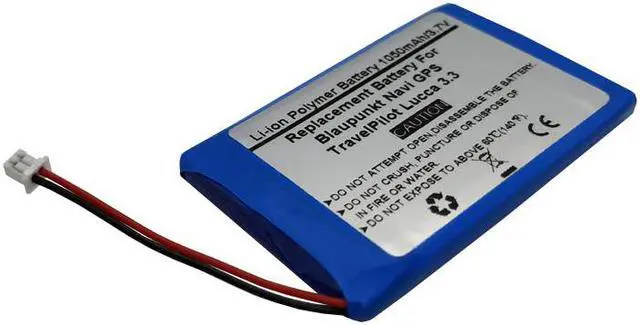 Alt view image 2 of 2 - 1050mAh/3.7V Replacement Battery for Blaupunkt Navi GPS, TravelPilot Lucca 3.3