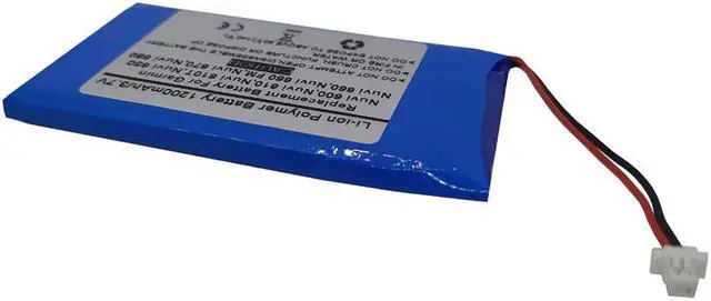 Alt view image 2 of 2 - 3.7V/1200mAh Replace GPS Navigator Battery for Garmin Nuvi 600, Nuvi 610, Nuvi 610T, Nuvi 650, Nuvi 660, Nuvi 660 FM, Nuvi 670, Nuvi 680,CS-IQN600SL, 361-00019-02, D25292-0000