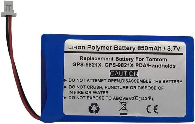Main image of 3.7V 850mAh Replacement GPS Navigator Battery for Tomtom GPS-9821X, GPS-9821X PDA/Handhelds,Q6000021