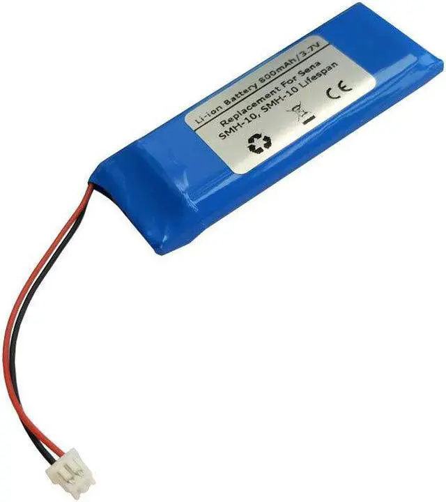 Alt view image 2 of 2 - 3.7V 800mAh Battery for Sena SMH-10, SMH-10 Lifespan Motorcycle Bluetooth Headset, Helmet intercom, Battery Model: 1ICP52/248P