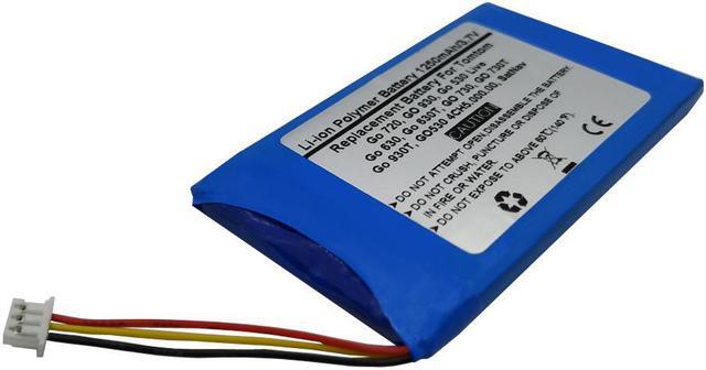 Alt view image 2 of 2 - 3.7V/1250mAh Replacement GPS Navigator Battery for Tomtom Go 720 GO 930 Go 530 Live Go 630 Go 630T GO 730 GO 730T Go 930T GO530 4CH5.000.00 SatNav,1697461,AHL03714000,VF8