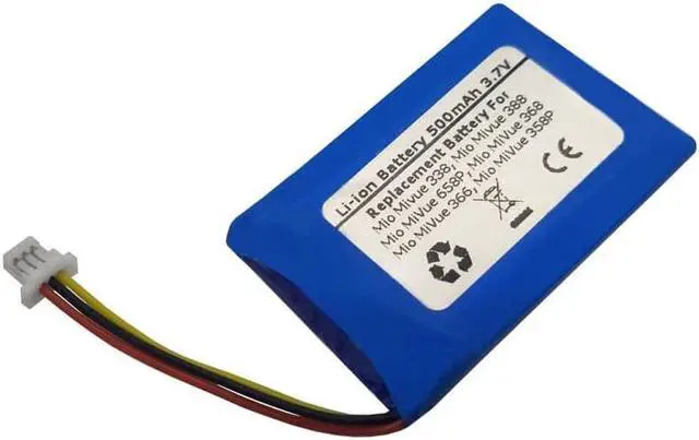 Alt view image 2 of 2 - 3.7V 500mAh Replacement GPS Navigator Battery for Mio Mivue 338,Mio Mivue 388,Mio MiVue 658P,Mio MiVue 368,Mio MiVue 366,Mio MiVue 358P,TPC402339