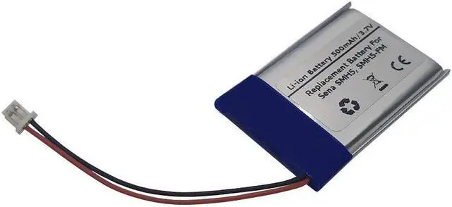 Alt view image 2 of 2 - 3.7V 500mAh Battery for Sena SMH5, SMH5-FM Motorcycle Bluetooth Headset, Helmet intercom, Battery Model: Sena ICP40/25/40P