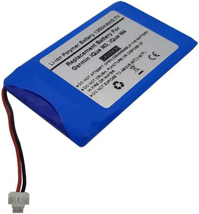 Alt view image 2 of 2 - 3.7V/1250mAh Replacement GPS Navigator Battery for Garmin iQue M3, iQue M4,361-00019-01, D25292-0000