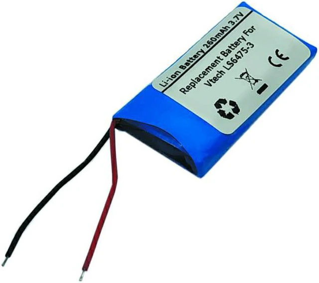Alt view image 2 of 2 - 260mAh/3.7V Replacement Battery for Vtech LS6475-3 Wireless Headset