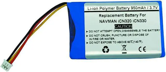 Main image of 3.7V/950mAH Replacement Battery for NAVMAN iCN320 iCN330