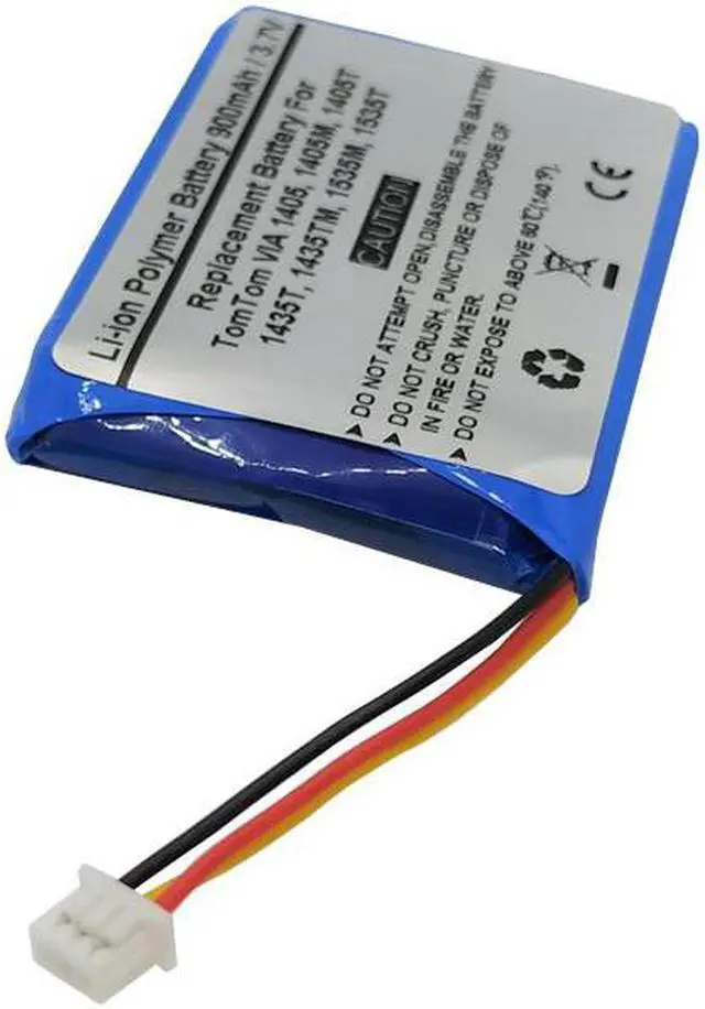Alt view image 2 of 2 - 900mAh Battery for Tomtom VIA 135,135M,1405,1405M,1405T,1435,1435T,1435TM,1535,1535, Tomtom Live 1535, 1535M,1535TM,1535M Live,1605,1605TM,Tomtom Go 1535 Live,1535M Live,6027A0114501 KL1 Z1230 4EN52