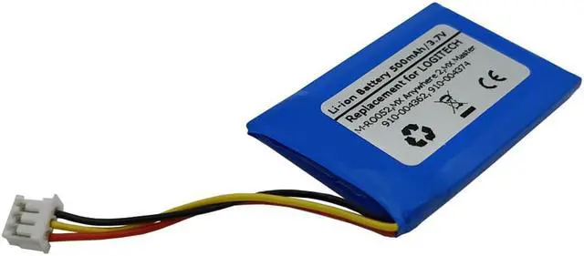 Alt view image 2 of 3 - 3.7V 500mAh Replacement Battery for Logitech 910-004362, M-RO052, MX Anywhere 2, MX Master,533-000088 533-000120 533-000121 AHB303450 L/N: 1412
