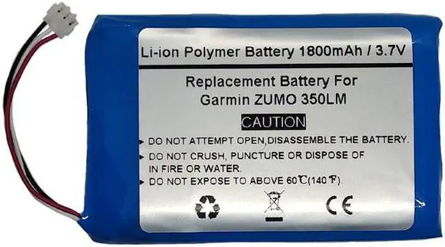 Main image of 3.7V/1800mAh Replace GPS Navigator Battery for Garmin ZUMO 350LM, 361-00059-00