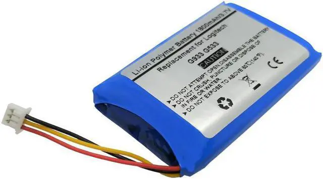 Alt view image 2 of 3 - 3.7V 1800mAh Replacement Battery for Logitech G933 G533 Wireless Headset,Compatible Battery Part Number:LOGITECH 533-000132.
