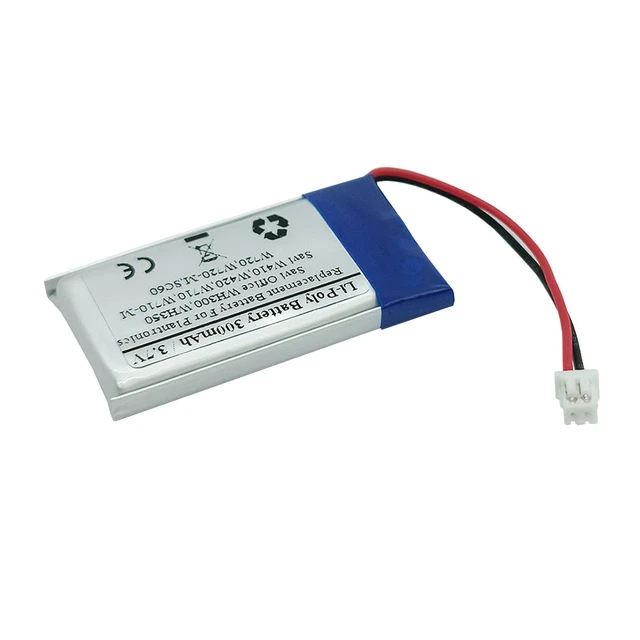 Alt view image 3 of 3 - STARTONG 300mAh 3.7V Replacement Battery for Plantronics Savi Office WH300,WH350, Savi W410, Savi W420, W710,W710-M, Savi W720, W720-M, SC60, Supra Plus Wireless Headsets