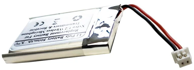 Alt view image 2 of 2 - 500mAh 3.7V Replacement Battery for Xvive U2 Wireless Microphone Transmitters & Receiver