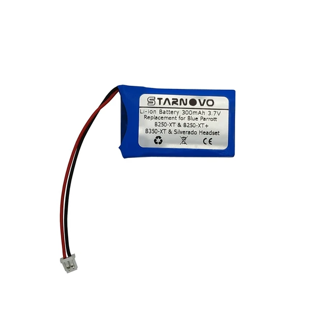 Alt view image 2 of 4 - Starnovo Premium Replacement Battery for VXI Blue Parrott B350-XT & BT250-XT & B250-XT+ & BT900 HS393 & Roadwarrior & Silverado Wireless Headsets