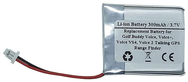 Main image of STARTONG 300mAh 3.7V Replacement Battery for Golf Buddy Voice, Voice+, Voice VS4, Voice 2, DSC-GB750, DSC-GB900 Talking GPS Range Finder(SNO-502530PC)