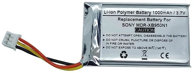 Main image of 1000mAh 3.7V Replacement Battery for Sony MDR-XB950N1, SRS-WS1, WH-CH700N, LIS1553, LIS1553 SY6
